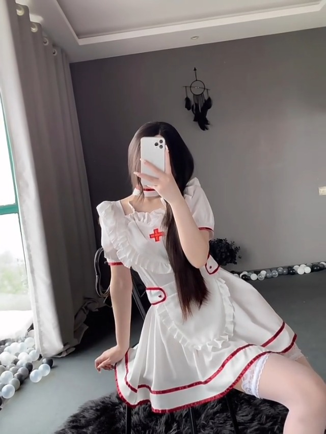 コスプレ ナース服 Tika ナース服 コスプレ 安い へそ出し オフショル トップス